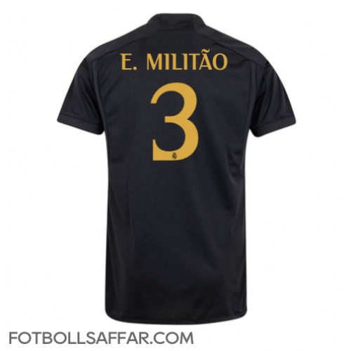 Real Madrid Eder Militao #3 Tredjeställ 2023-24 Kortärmad